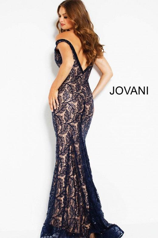 Jovani Long Formal Off Shoulder Fitted Dress 55003 - The Dress Outlet
