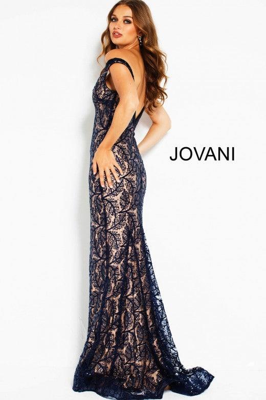 Jovani Long Formal Off Shoulder Fitted Dress 55003 - The Dress Outlet
