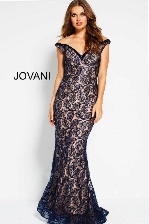 Jovani Long Formal Off Shoulder Fitted Dress 55003 - The Dress Outlet