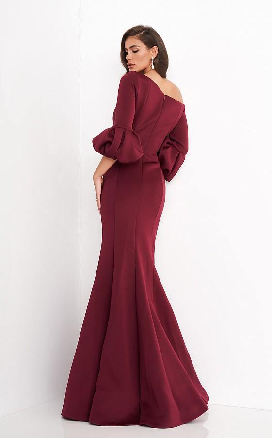 Jovani 39739 Long Formal Pleated Trumpet Dress - Navy / 10