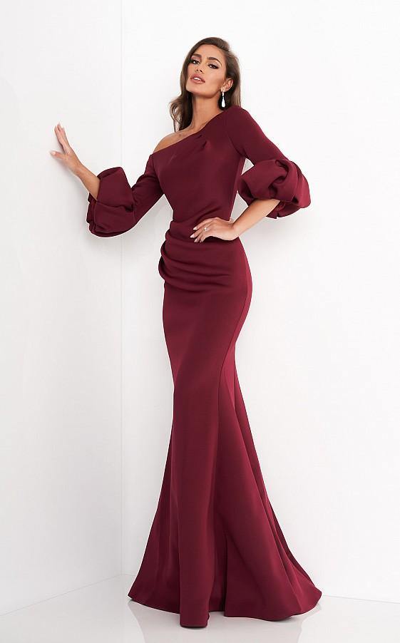 Jovani 39739 Long Formal Pleated Trumpet Dress