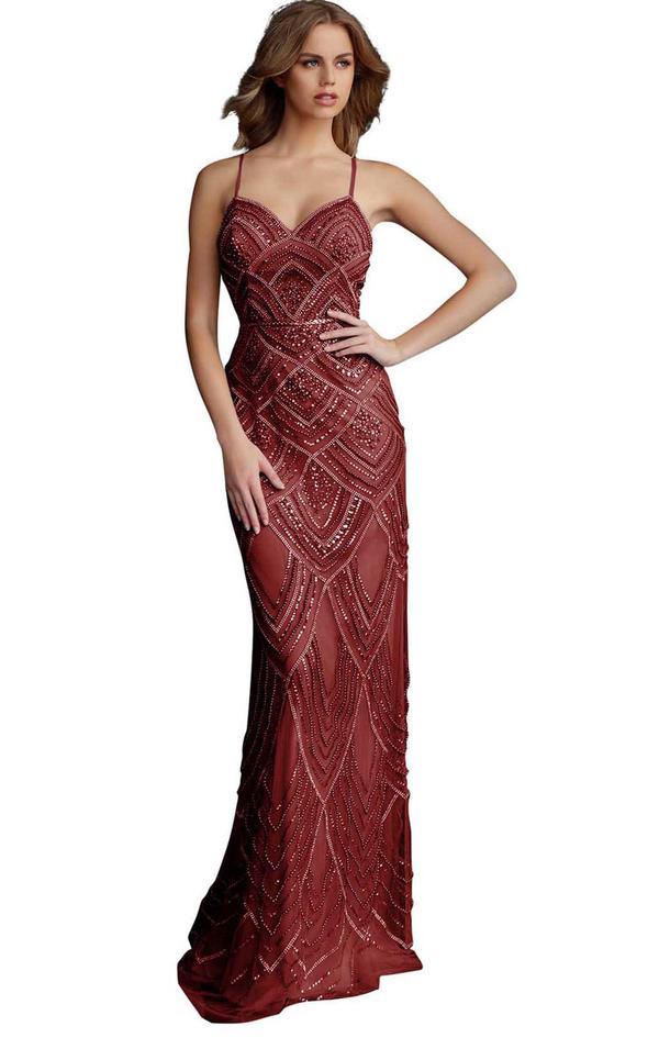 Jovani Long Fitted Sequin Prom Dress 60653 - The Dress Outlet