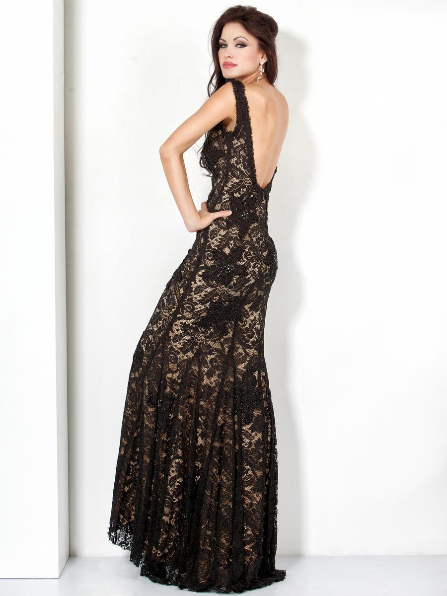 Jovani 71397 Long Formal Sleeveless Lace Dress