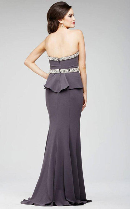 Jovani Long Formal Strapless Fitted Dress 98012 - The Dress Outlet