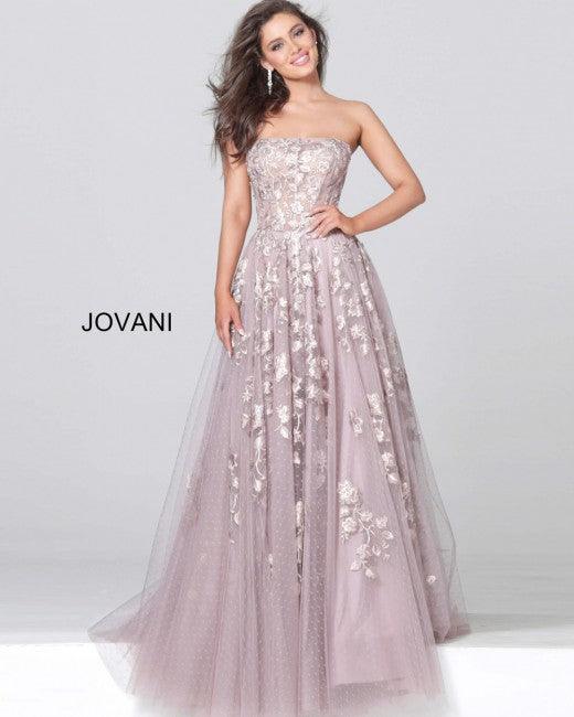 Jovani Long Formal Strapless Prom Dress 03347 - The Dress Outlet