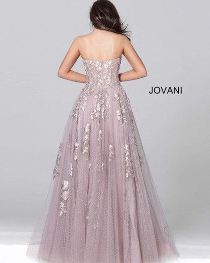 Jovani Long Formal Strapless Prom Dress 03347 - The Dress Outlet