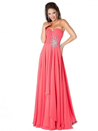 Jovani Long Formal Strapless Prom Dress 110967 - The Dress Outlet