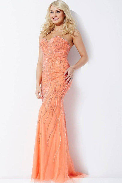 Jovani Long Formal Strapless Prom Dress 33692 - The Dress Outlet