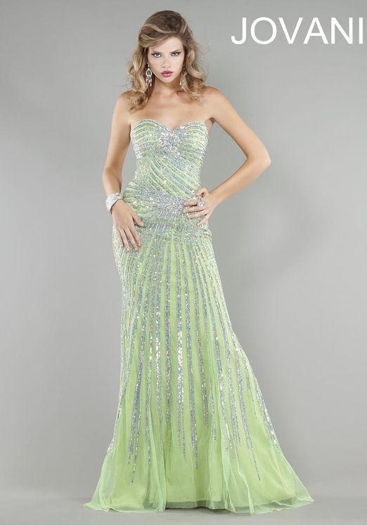Jovani 4343 Long Formal Strapless Prom Dress
