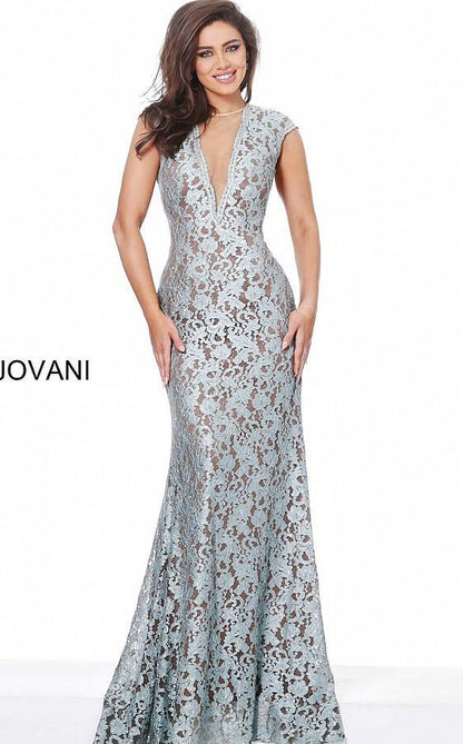 Jovani Long Mother of the Bride Lace Dress 8118 - The Dress Outlet