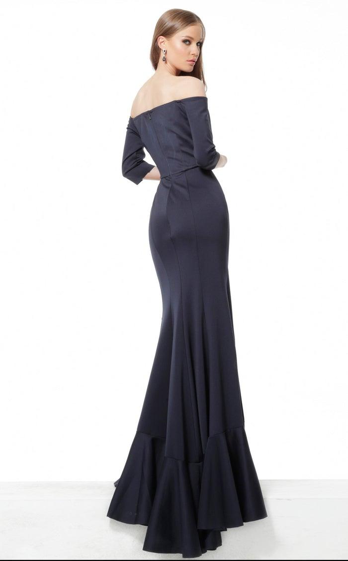 Jovani Long Off Shoulder Formal Dress 68429 - The Dress Outlet