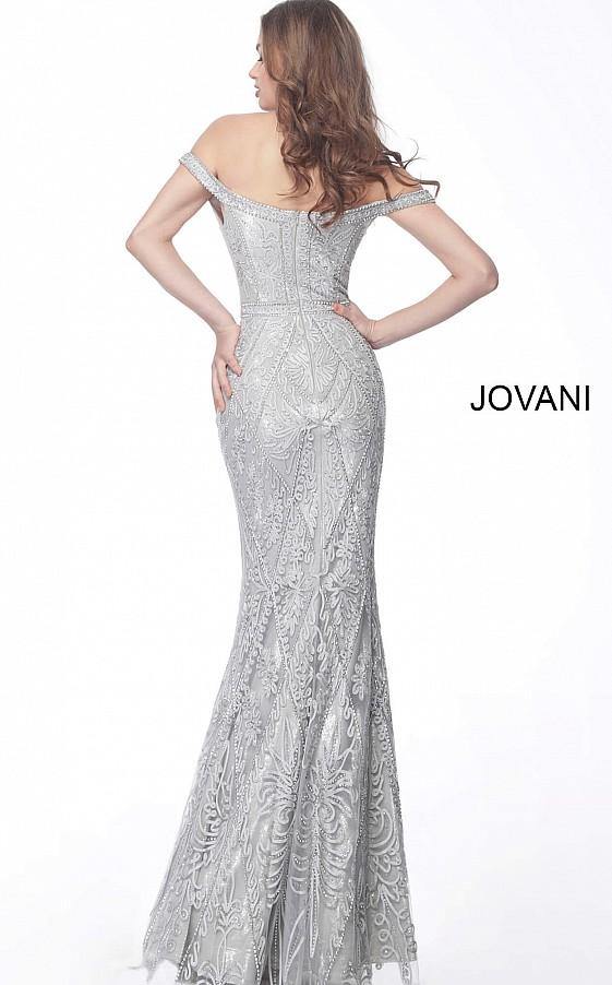 Jovani 68130 Long Off Shoulder Prom Dress