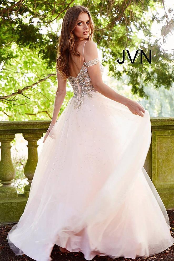 Jovani 58403 Long Off Shoulder Prom Gown