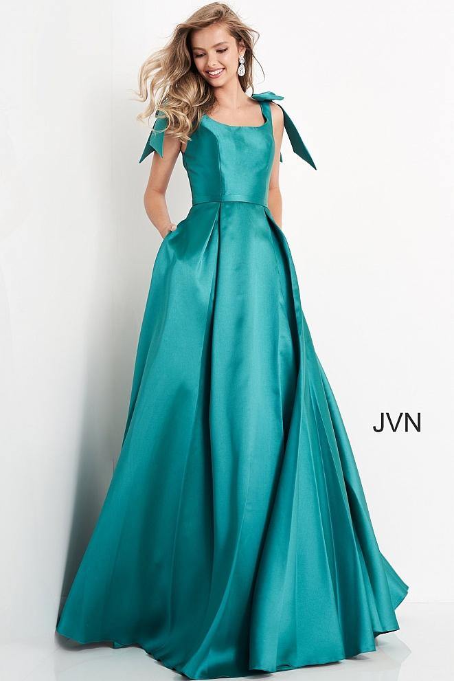 Jovani Long Pleated Skirt Prom Ball Gown 4449 - The Dress Outlet