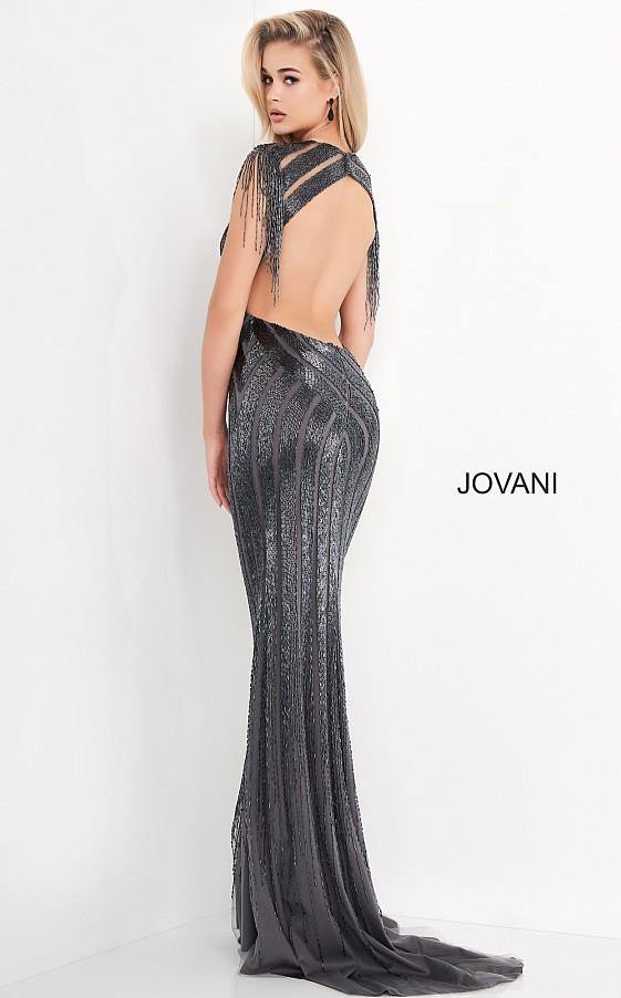 Jovani Long Prom Beaded Dress 40900 - The Dress Outlet