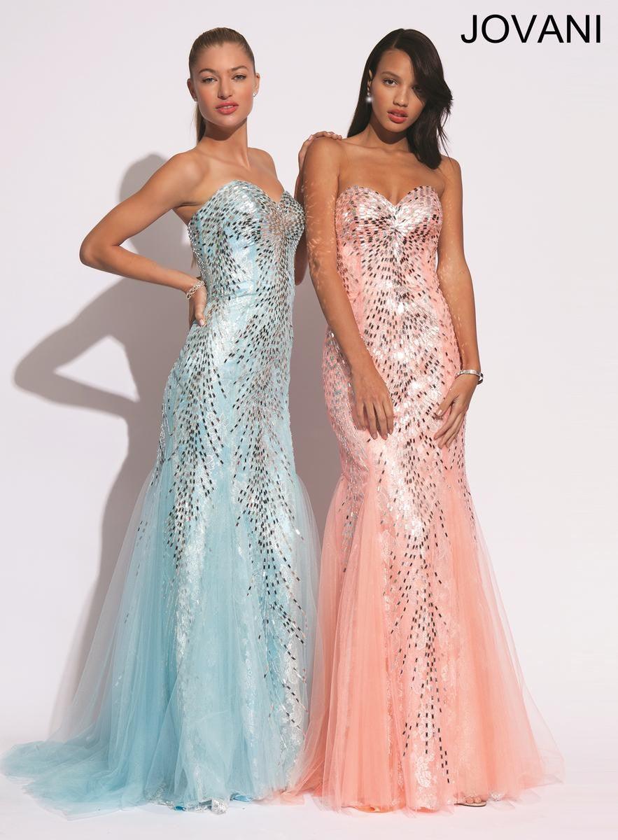 Jovani Long Prom Strapless Evening Dress 88311 - The Dress Outlet