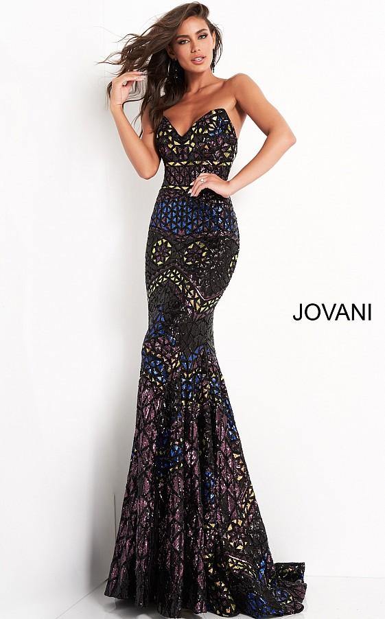 Jovani Long Prom Strapless Mermaid Sexy Dress 04832 - The Dress Outlet