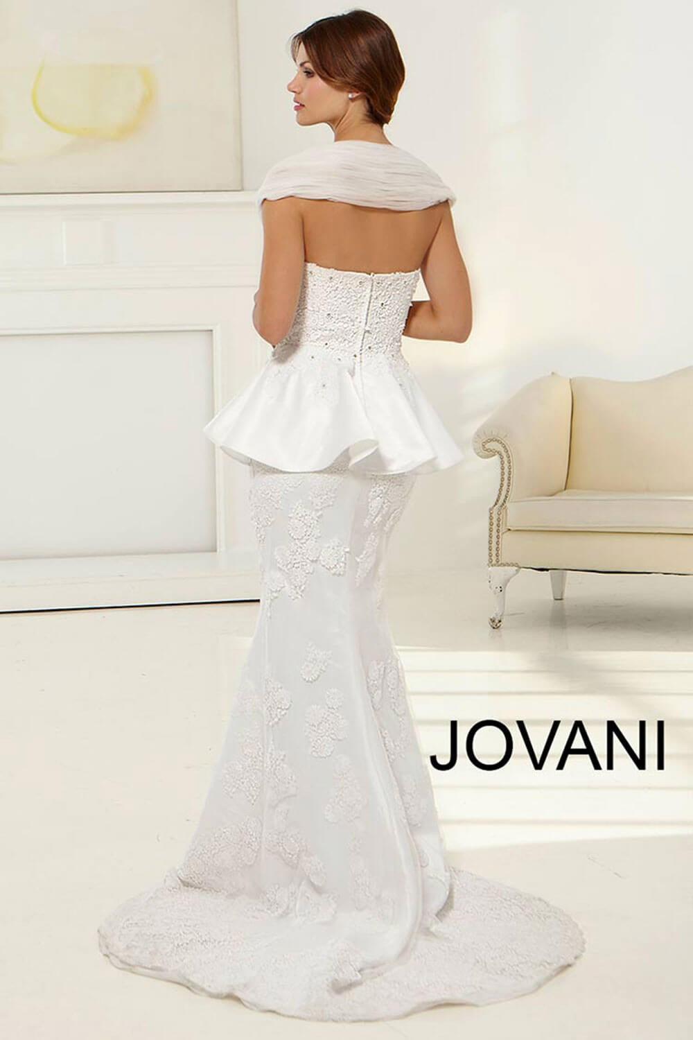 Jovani 78140 Long Simple Wedding Dress JB