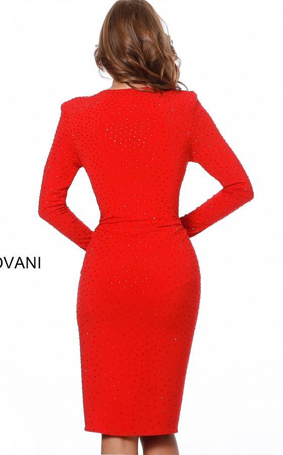 Jovani Long Sleeve Cocktail Sexy Dress 3059 - The Dress Outlet