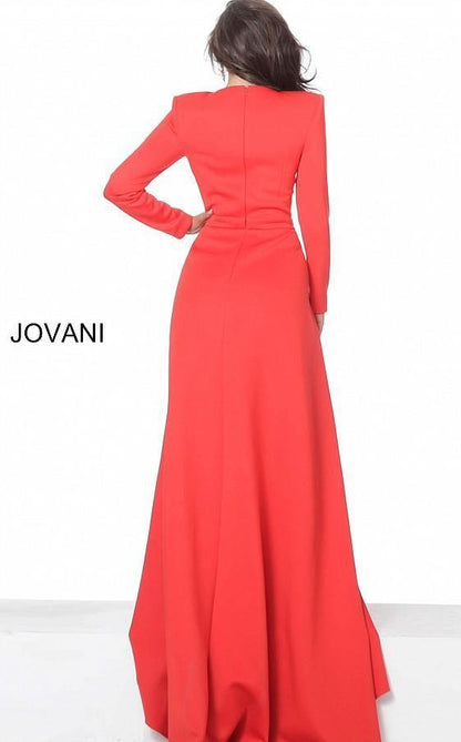 Jovani Long Sleeve Formal Evening Dress 03644 - The Dress Outlet