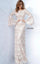 Jovani Long Sleeve Formal Lace Dress 02908 - The Dress Outlet