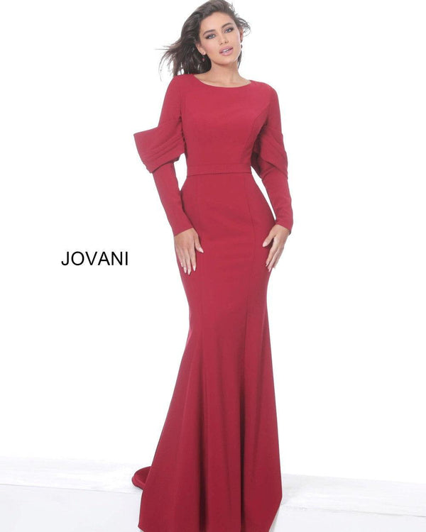 Jovani 03486 Long Sleeve Long Prom Dress