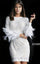 Jovani Long Sleeve Short Cocktail Dress 63351 - The Dress Outlet