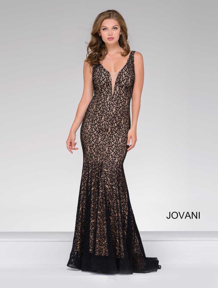 Jovani Long Sleeveless Formal Evening Dress 42784 - The Dress Outlet