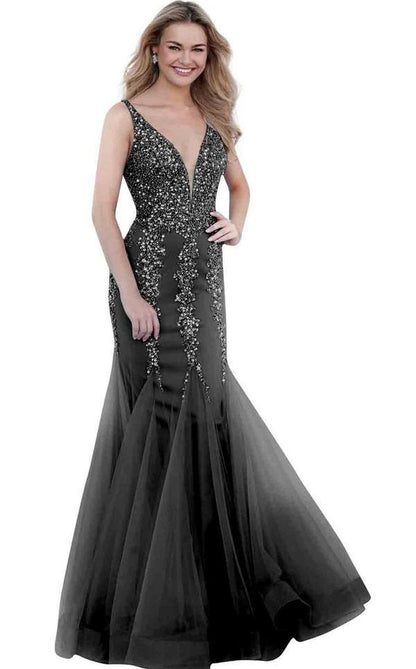 Jovani Long Sleeveless Fitted Prom Dress 63700 - The Dress Outlet