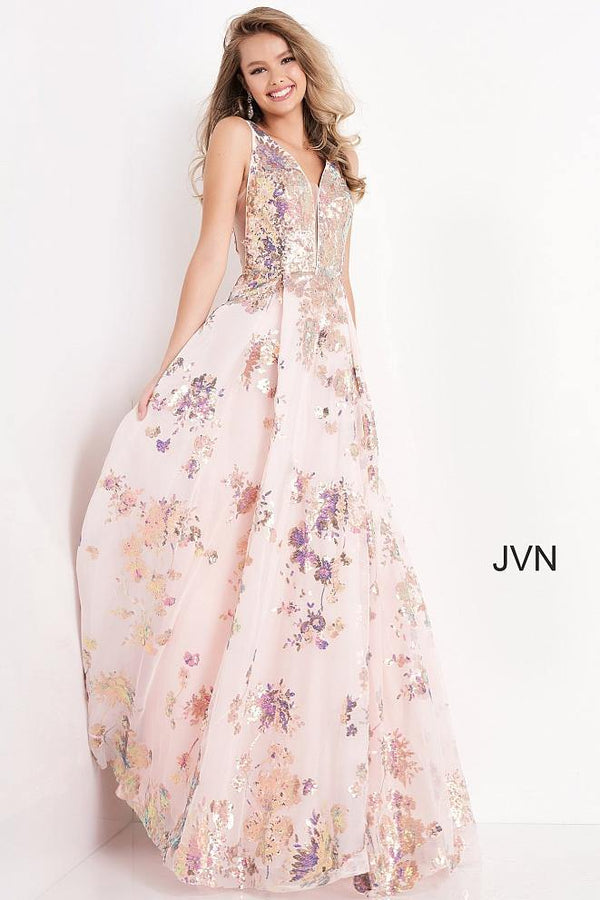 Jovani 05512 Long Sleeveless Prom Dress