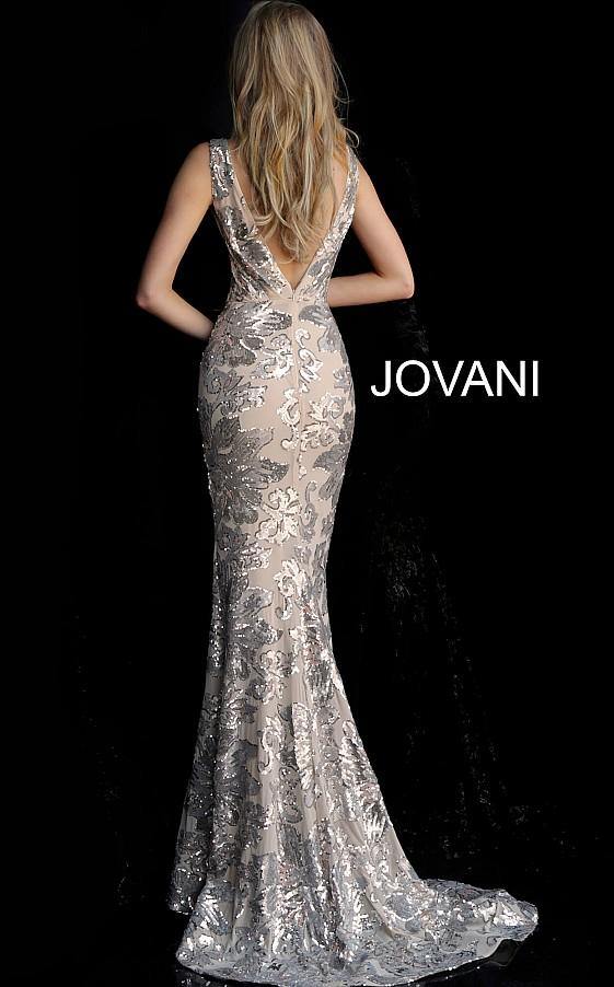 Jovani Long Sleeveless Prom Fitted Sexy Dress 65578 - The Dress Outlet