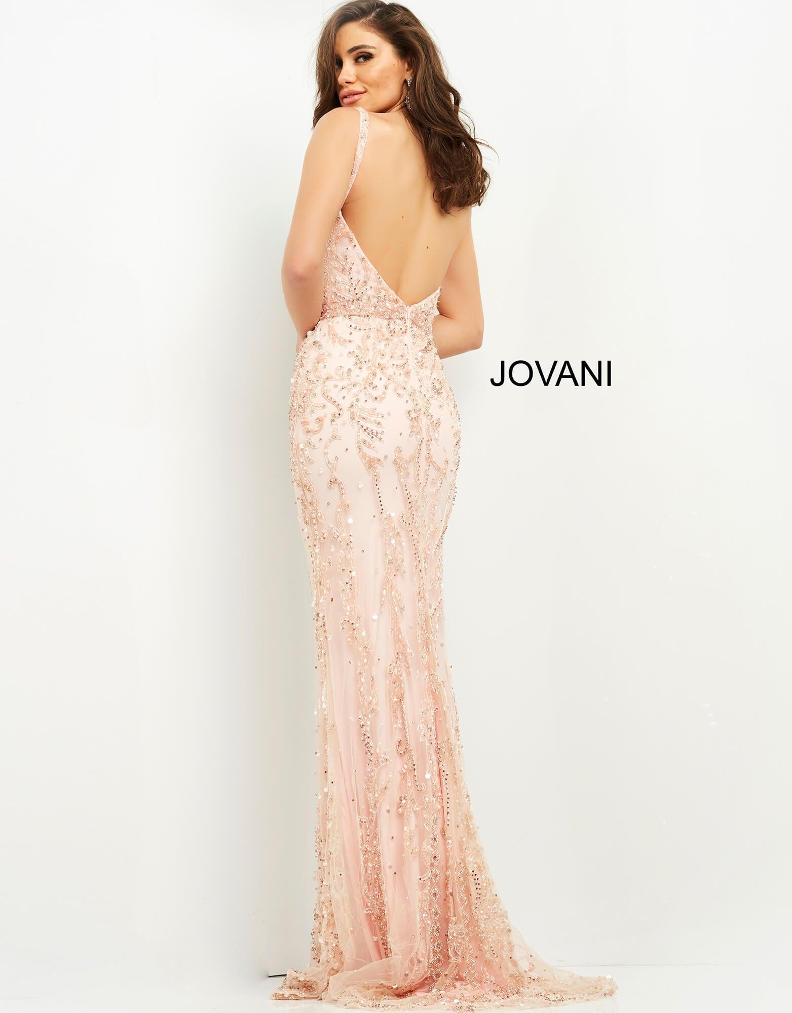 Jovani 62908 Long Spaghetti Strap Prom Dress