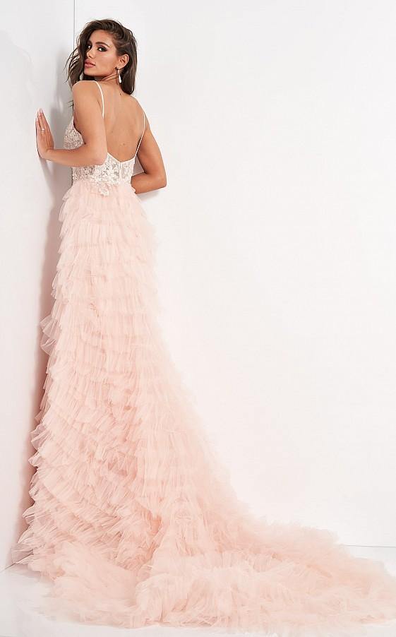 Jovani Long Spaghetti Straps Bridal Gown JB2501 - The Dress Outlet