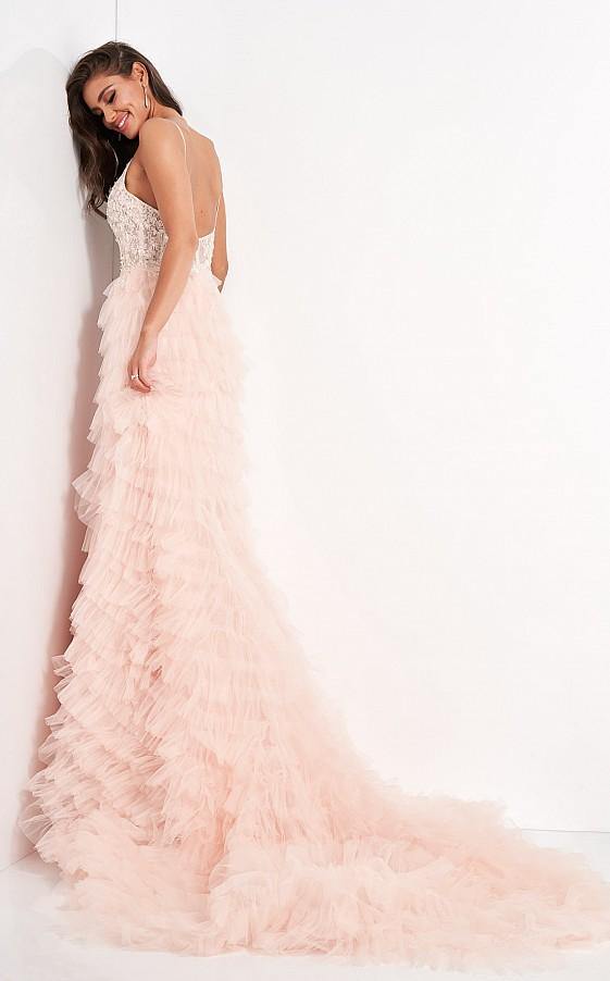 Jovani Long Spaghetti Straps Bridal Gown JB2501 - The Dress Outlet