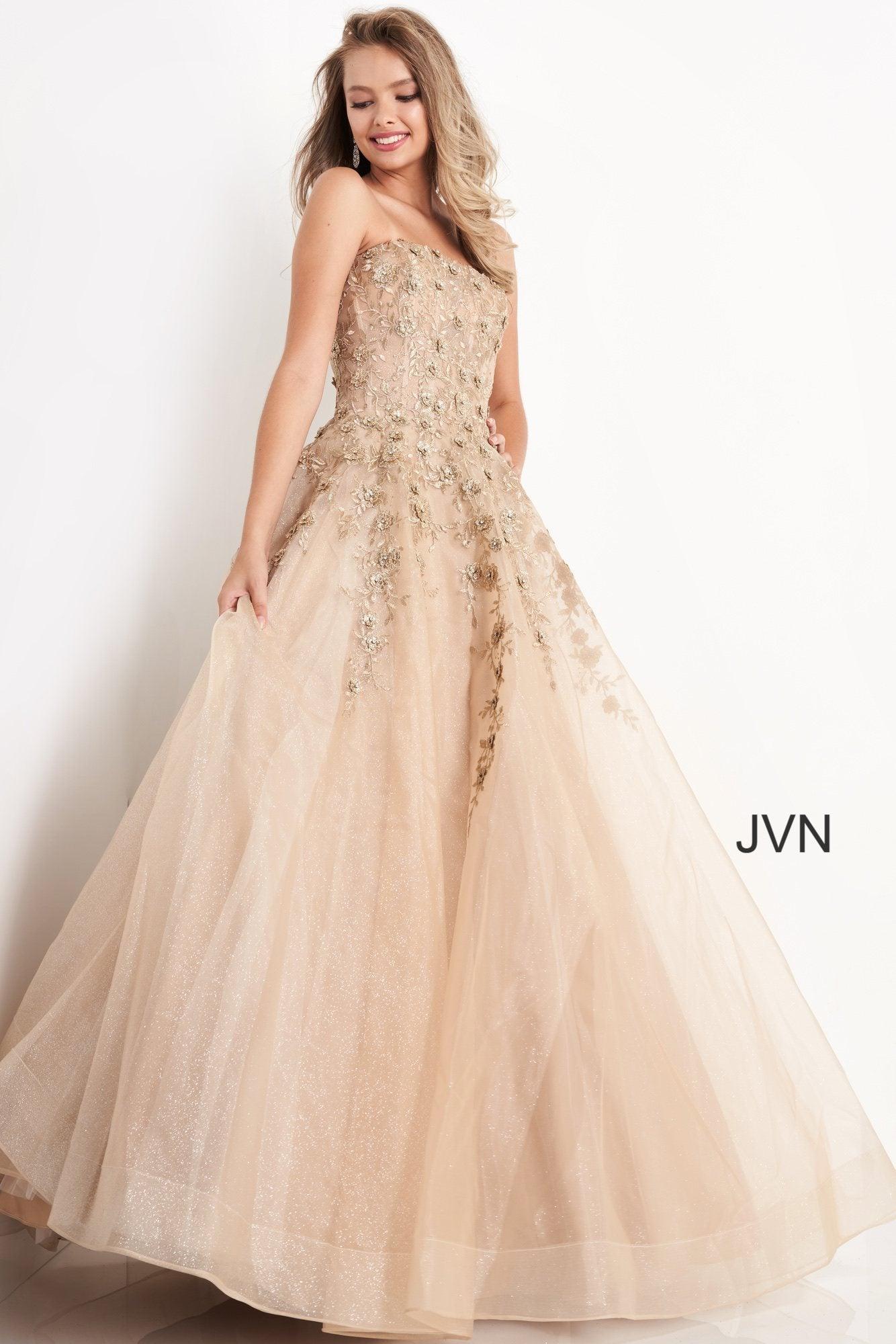 Jovani 05451 Long Strapless Prom Ballgown