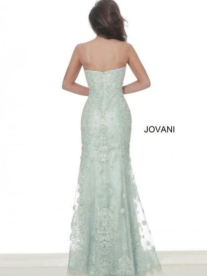 Jovani Long Strapless Prom Formal Dress 60432 - The Dress Outlet