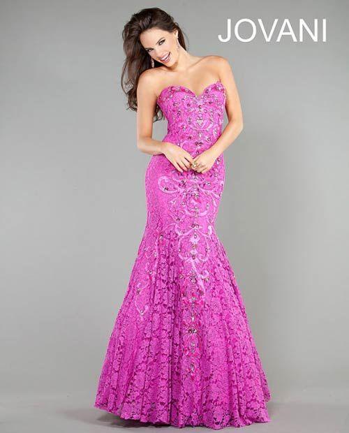 Jovani Long Strapless Prom Mermaid Dress 1261 - The Dress Outlet
