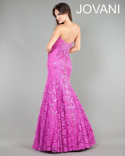 Jovani Long Strapless Prom Mermaid Dress 1261 - The Dress Outlet