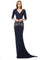 Jovani Long V-Neck Sheath Prom Dress 68806 - The Dress Outlet