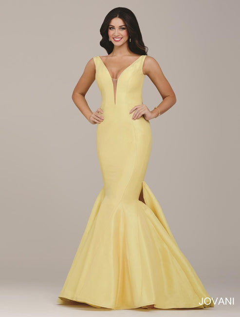Gorgeous Yellow Beaded Mermaid Evening Dress Long Prom Dress main image 1