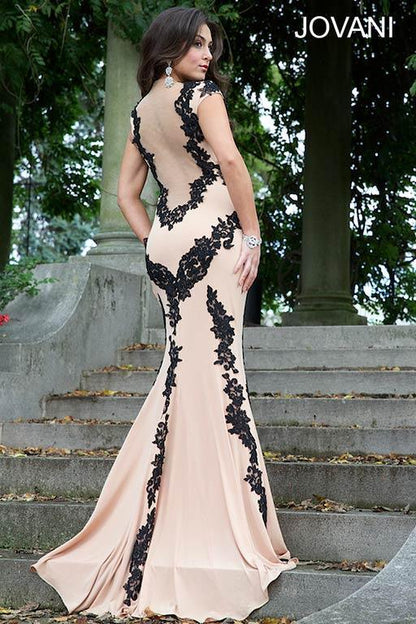 Jovani Mermaid Fit Long Prom Gown 89902 - The Dress Outlet