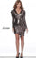 Jovani Metallic Short Homecoming Dress 03832 - The Dress Outlet