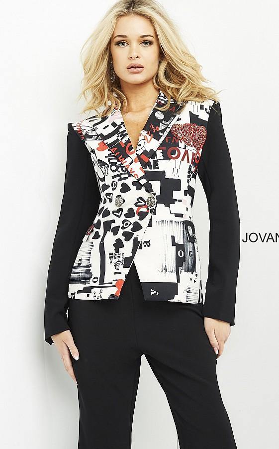 Jovani Multi Ready to Wear Blazer M04173 - The Dress Outlet