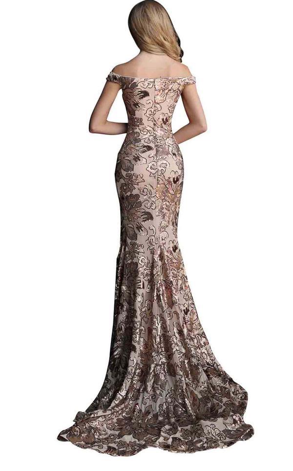 Jovani Off Shoulder Long Fitted Prom Dress 63516 - The Dress Outlet