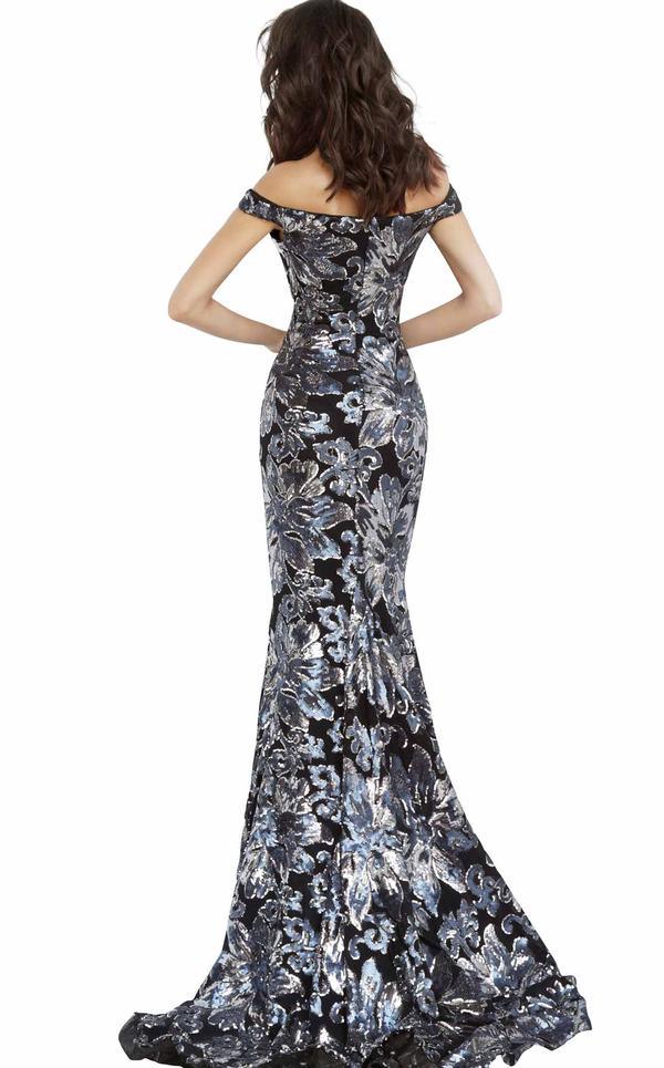 Jovani Off Shoulder Long Fitted Prom Dress 63516 - The Dress Outlet