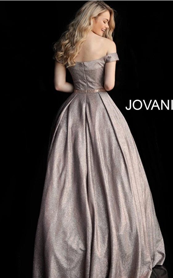 Jovani 66950 Off Shoulder Long Prom Ball Gown