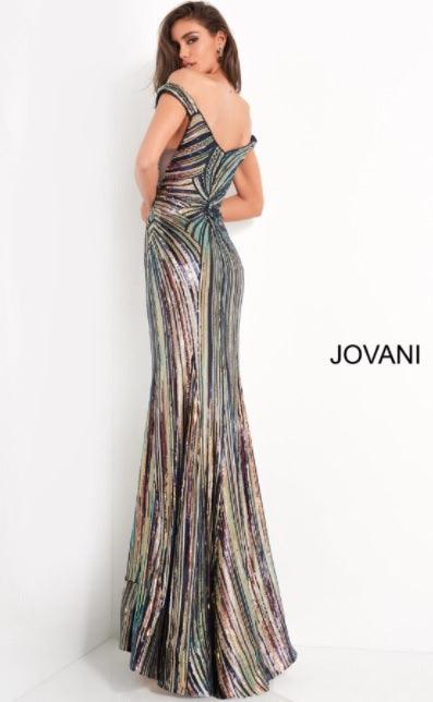 Jovani 04809 Off Shoulder Long Prom Dress