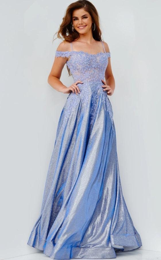 Jovani 06503 Off Shoulder Long Prom Dress