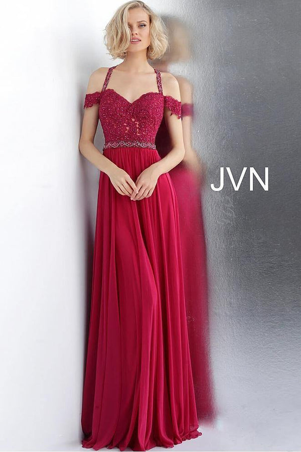 Jovani 68269 Off Shoulder Long Prom Dress