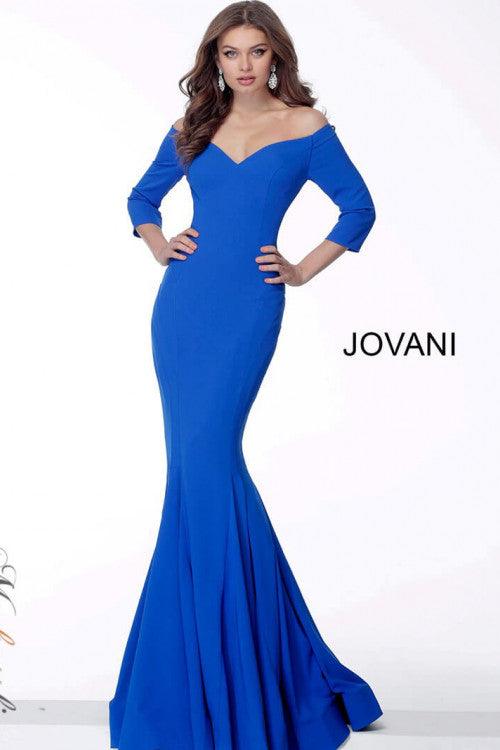 Jovani Off Shoulder Mermaid Long Evening Gown 68008 - The Dress Outlet
